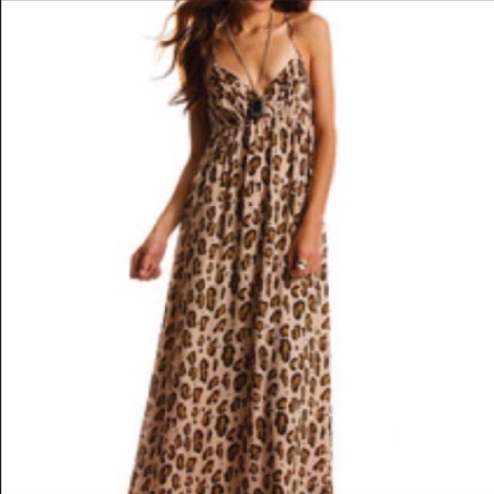 Leopard Print Maxi Dress